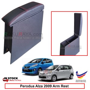 Perodua Alza 2009 4' Plywood PVC Armrest Center Console Box (Sponge+Redline)